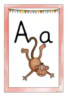 Vorschau - Fördermaterial/Inklusion - Anlautbilder für den Buchstaben der Woche - Seite 1