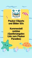 Vorschau - Bildkarten - Pauker Paket Cliparts und Bilder 50x - Kommerziell nutzbar - Deckblatt