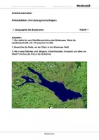 Vorschau - Arbeitsblätter - Bodensee - Arbeitsblätter mit Lösungen - Deckblatt