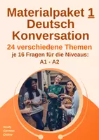 Vorschau - Stundenentwürfe - DAF/DAZ Materialpaket - 𝟒𝟖 Konversationsthemen A1 - A2, Daf, Daz, Konversation, Deutsch, Sprechübung - Seite 1