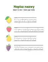 zapowiedź - Owocowe przygody: rozpoznawanie i pisanie owoców 🍍 - strona 3