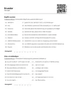 Vorschau - Arbeitsblätter - Ecuador (Informationstext und Aufgaben) - Seite 1