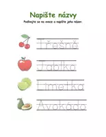 Náhled - 🍎 Ovocná dobrodružství: poznávání a psaní ovoce 🍍 - boční 2