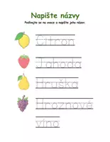 Náhled - 🍎 Ovocná dobrodružství: poznávání a psaní ovoce 🍍 - boční 3