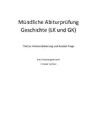 Vorschau - Klassenarbeiten - Mndl Abiturprüfung Industrialisierung und Soziale Frage - Deckblatt