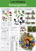 Vorschau - Arbeitsblätter - Differenzierte Lerntheke - Garten / Schulgarten - Deckblatt