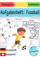 Vorschau - Arbeitsblätter - Aufgabenheft Fußball für den Kindergarten (Vorschule) - Seite 1