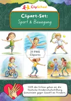 Vorschau - selbst erstellte Cliparts/Grafiken - Cliparts-Set "Schule, Sport & Bewegung" - Deckblatt