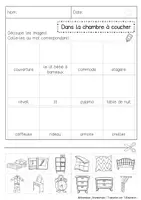 Aperçu - Feuilles d'exercices - Vocabulaire: A la maison / Dans la maison - Page 3