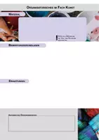 Vorschau - Merkblätter - Kunstunterricht Infoblatt interaktiv - Anforderungen & Material - Seite 1