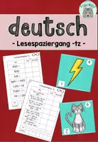 Vorschau - Arbeitsblätter - Lesespaziergang -tz (passend zu TINTO) - Deckblatt