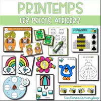 Aperçu - Jeux - Les petits ateliers - Le printemps - Page de couverture
