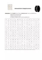 Vorschau - Interaktives Material - Wortsuchrätsel: Schlaginstrumente - Deckblatt