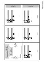 Vorschau - Arbeitsblätter - Leporello - C Dur Tonleiter (2-fach differenziert!) FREEBIE - Seite 3