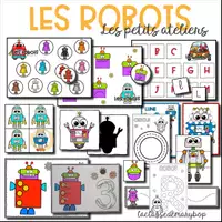 Aperçu - Jeux - Les petits ateliers - Les robots - Page de couverture