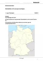 Vorschau - Arbeitsblätter - Thüringen - Arbeitsblätter mit Lösungen - Deckblatt