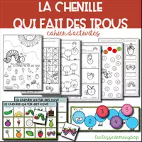 Aperçu - Feuilles d'exercices - Chenille qui fait des trous - Cahier d´activités - Page de couverture