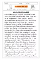 Vorschau - Arbeitsblätter - Leseverständnis 2. Klasse "Die Abenteuer von Lisa" - Deckblatt