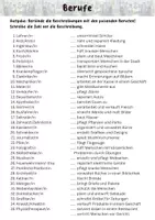 Aperçu - Feuilles d'exercices - Allemand - Les professions et leurs descriptions - Page 2