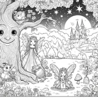 Vorschau - Arbeitsblätter - Märchen 10x Kreative Ausmalbilder🏰 Zur Anregung der Fantasie, sowie Differenzierung und Freiarbeitsphasen - Seite 1