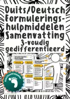 Voorbeeld - Duits/Deutsch Formuleringshulpmiddelen Samenvatting 3 gedifferentieerd - Voorblad