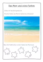 Vorschau - Arbeitsblätter - Fisch und Co. auf den Farben des Meeres - Kunstidee Sommer, Meer, Kunst Grundschule - Seite 2