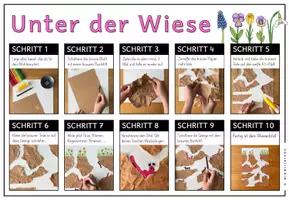 Vorschau - Mal- und Bastelvorlagen - Unter meiner Wiese - KUNSTprojekt - Schritt für Schritt - Seite 3