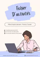 Aperçu - Feuilles d'exercices - Pole emploi devient France Travail / Compréhension écrite / C1 - Page de couverture