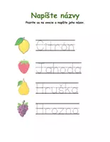 Náhľad - 🍎 Ovocné dobrodružstvá: rozpoznávanie a písanie ovocia 🍍 - strana 3