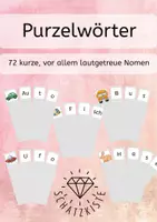 Vorschau - Spiele - Purzelwörter - 72 kurze, größtenteils lautgetreue Wörter - Deckblatt