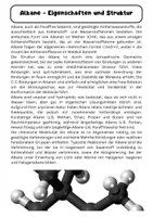 Vorschau - Arbeitsblätter - Alkane: Struktur, Eigenschaften und Isomerie - Umfangreiche Lernmaterialien für den Chemieunterricht der Sekundarstufe II - Seite 1