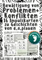 Vorschau - Stationenlernen - 16 Bild- und Impulskarten zur Konfliktlösung und Problembewältigung - e.o.plauen - Deckblatt