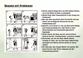 Vorschau - Stationenlernen - 16 Bild- und Impulskarten zur Konfliktlösung und Problembewältigung - e.o.plauen - Seite 1