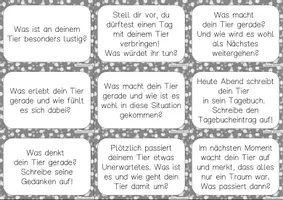 Vorschau - Bildkarten - Kreatives Schreiben zu lustigen Tierbildern - Seite 2