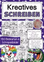 Vorschau - Bildkarten - Kreatives Schreiben zu lustigen Tierbildern - Deckblatt