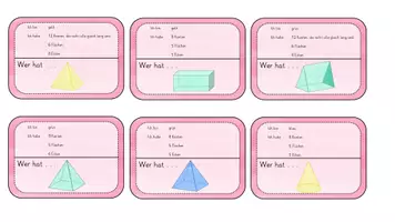 Vorschau - Spiele - "Ich habe... Wer hat... geometrische Körper mit Beschreibungen - Seite 3