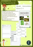 Vorschau - Arbeitsblätter - Bionik_Forscherheft_Sachunterricht_Klasse 3-4 - Deckblatt