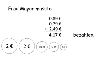 Vorschau - Stundenentwürfe - Dezimalbrüche addieren und subtrahieren - Beispiel Einkaufen - Seite 3