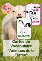 Aperçu - Cartes / Images - Cartes de Vocabulaire Animaux de la Ferme - Page de couverture