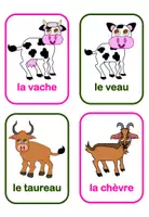 Aperçu - Cartes / Images - Cartes de Vocabulaire Animaux de la Ferme - Page 3