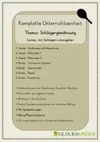 Vorschau - Stundenentwürfe - Komplette Unterrichtseinheit - Schlägergewöhnung - Deckblatt