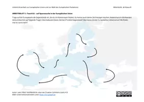 Vorschau - Stundenentwürfe - Europa, die Wahl und ich (Mittelstufe) - Deckblatt