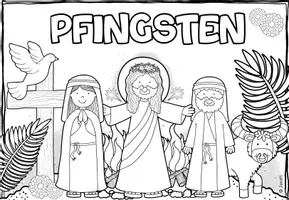 Vorschau - Präsentationen/Tafelbilder - Themenplakat: Pfingsten (mit Arbeitsblatt) - Seite 2