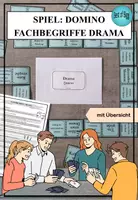 Vorschau - Spiele - Fachbegriffe Drama Merkblatt & Domino - Deckblatt