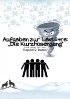 Vorschau - Arbeitsblätter - Aufgaben zu Kapitel 2 der Lektüre „Die Kurzhosengang“ - Deckblatt