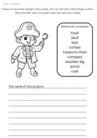 Vorschau - Arbeitsblätter - Worksheet Pirates - Deckblatt