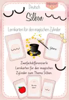 Vorschau - Spiele - Silben - Lernkarten - magischer Zylinder - Deckblatt