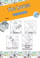 Vista previa - Manualidades / Dibujos para colorear - THE HOUSE . Triorama - Portada