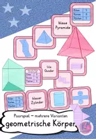 Vorschau - Spiele - Paarspiel geometrische Körper --> mehrere Varianten / Differenzierungen - Deckblatt