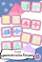 Vorschau - Spiele - Paarspiel geometrische Körper und Netze - Deckblatt